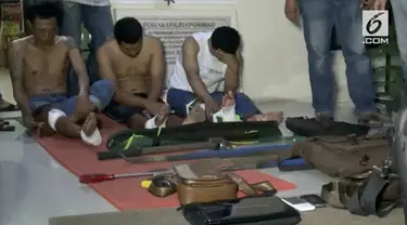 Melawan saat ditangkap, 3 dari 5 pelaku perampokan, antar kota ditembak polisi.