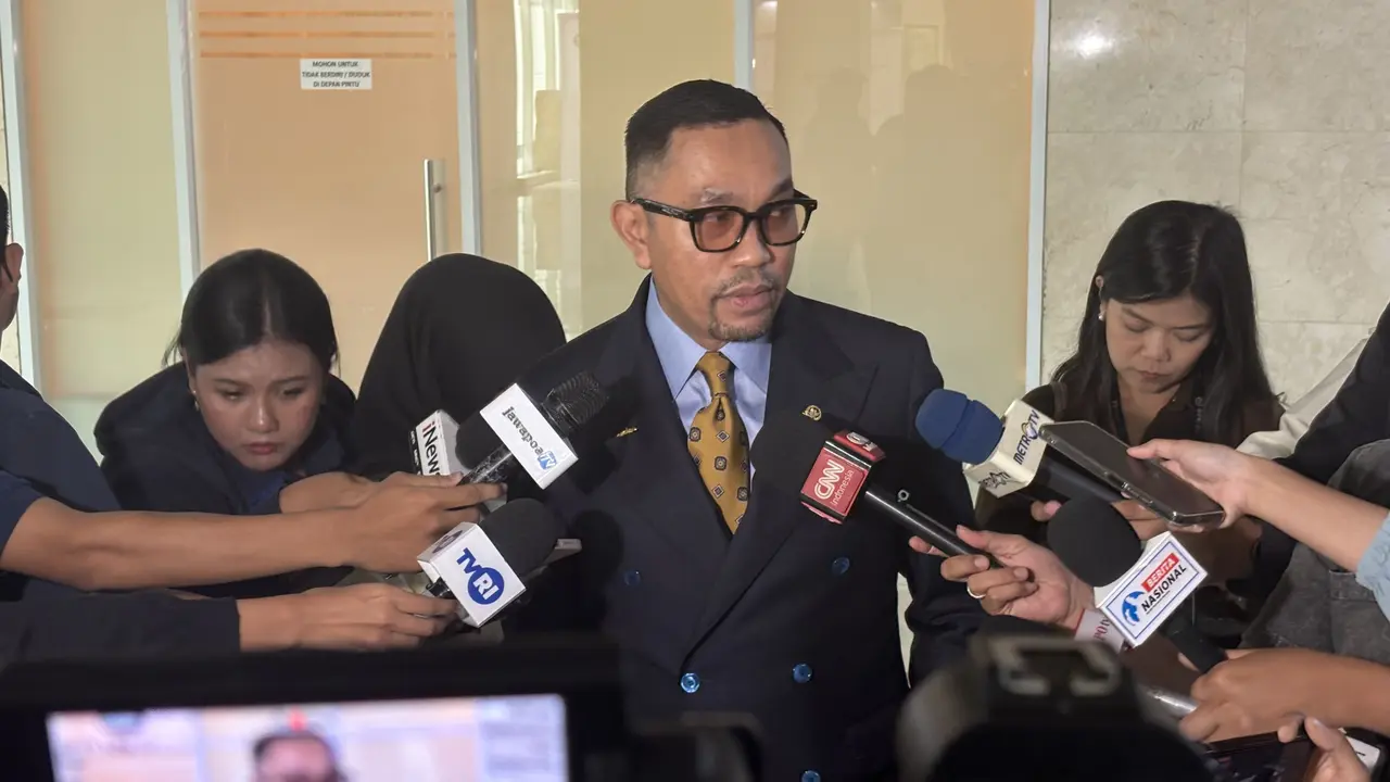 Wakil Ketua Komisi III DPR Ahmad Sahroni di gedung DPR-MPR, Jakarta.