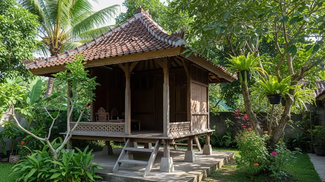 Model Pendopo Mungil untuk Rumah Kampung yang Adem/AI Generated