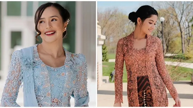 6 Potret Beda Detail Penampilan Beby Tsabina dan Yoriko Angeline saat Wisuda