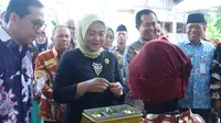 Menteri Ketenagakerjaan Ida Fauziyah meresmikan dimulainya Pelatihan Berbasis Kompetensi (PBK) Gelombang I Tahun 2020 di UPT Balai Latihan Kerja Lubuklinggau, Sumatera Selatan, Minggu (23/2).