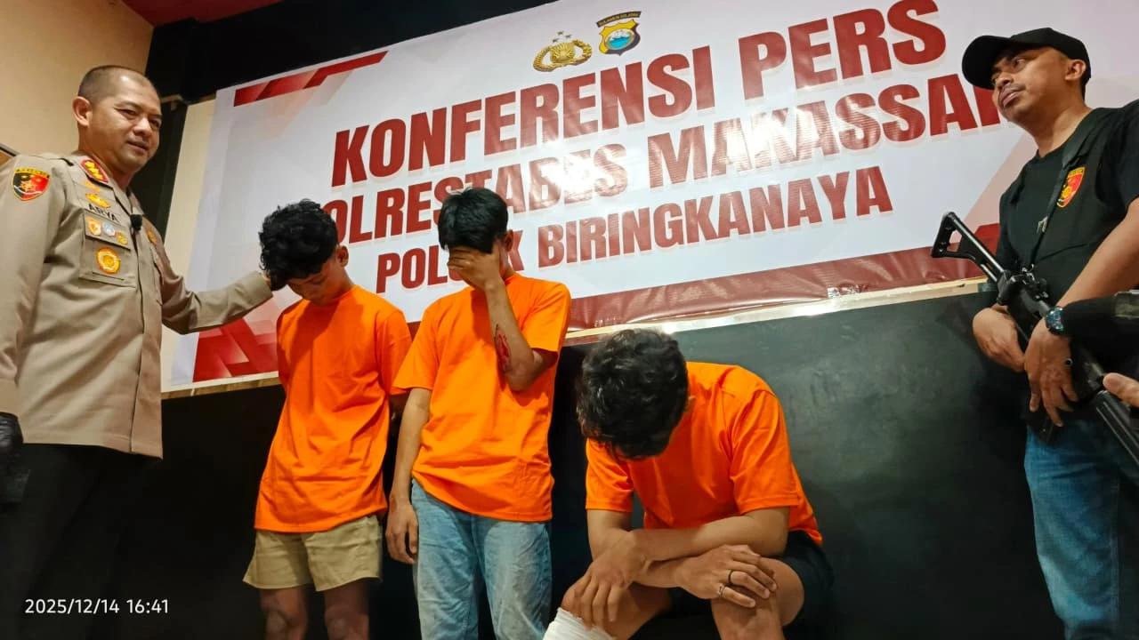 Aksi Brutal Geng Motor di Makassar, Lawan dan Bidik Polisi dengan Panah Langsung Ditembak di Tempat