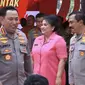 Kapolri Jenderal Listyo Sigit Prabowo di Acara Hari Bhayangkara ke-78. (Liputan6.com/Nanda Perdana Putra)
