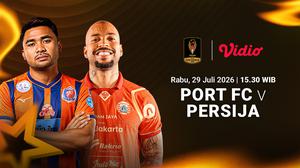 Nonton Piala Presiden - Port FC vs Persija: Menguji Kualitas Dua Filosofi Hanya di Vidio