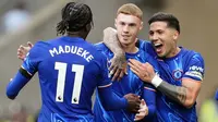 Gol Wolverhampton dicetak oleh Matheus Cunha dan Jorgen Strand Larsen. Sementara gol Chelsea dipersembahkan Nicolas Jackson, Cole Palmer, Noni Madueke, dan Joao Felix. (Nick Potts/PA via AP)