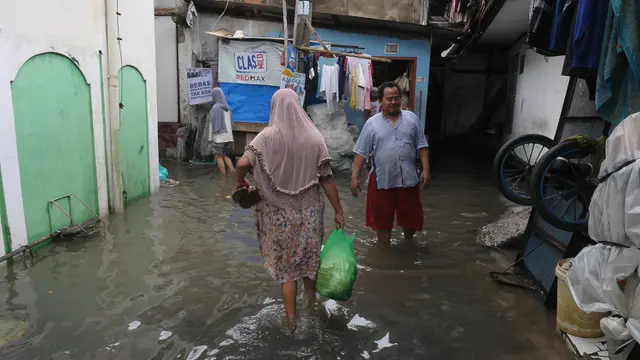 Sejumlah RT dan Ruas Jalan di Jakarta Tergenang Air