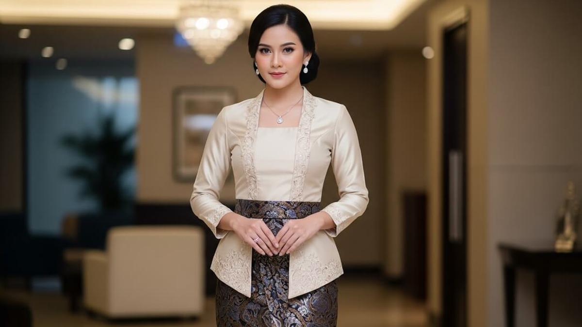 10 Model Atasan Kutubaru Bawahan Kain Batik yang Memukau, Tampil Elegan dan Kekinian
