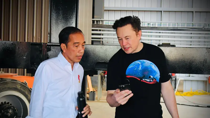 Jokowi Bertemu Elon Musk di SpaceX Amerika Serikat