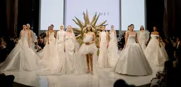 “ELUNÉ” mengeksplorasi keseimbangan yang halus antara kelembutan dan struktur, menghadirkan visi modern dalam busana pengantin. (Foto/dok: Maison Met ELUNÉ Bridal Collection)