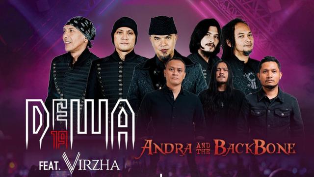 Dewa 19 dan Andra and The Backbone akan tampil di Stadion Heroic Taman Kopassus, Serang, Banten pada 10 Juni 2023.