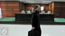 Suryadharma Ali (SDA) usai menjalani sidang lanjutan di Pengadilan Tipikor Jakarta, Senin (14/9). JPU KPK menolak keberatan yang diajukan SDA pada eksepsi yang dibacakan pekan lalu terkait korupsi penyelenggaraan ibadah haji.(Liputan6.com/Andrian M Tunay)