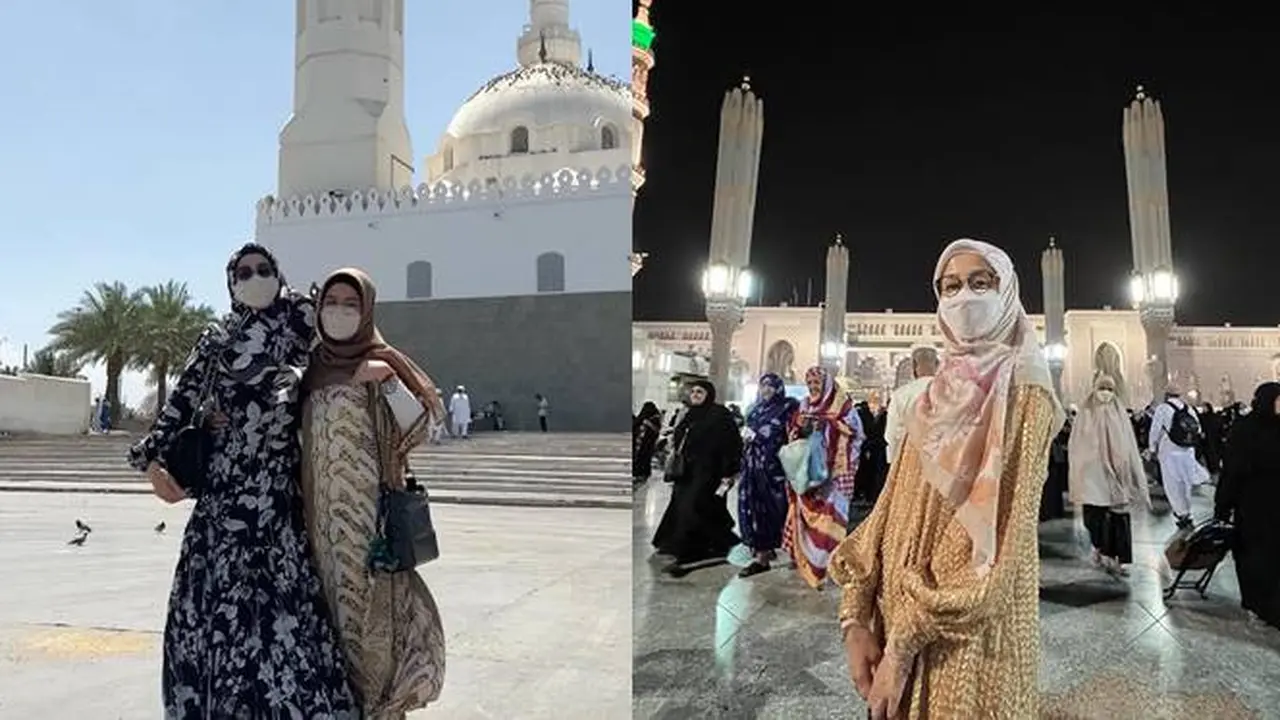 6 Potret Desy Ratnasari Jalani Umrah Bersama Putrinya