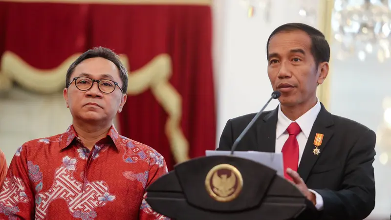 Ketua Umum PAN Zulkifli Hasan dan Presiden Jokowi