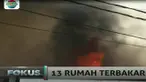 Diduga kebakaran disebabkan terjadinya korsleting aliran listrik dari air conditioner di salah satu rumah warga.