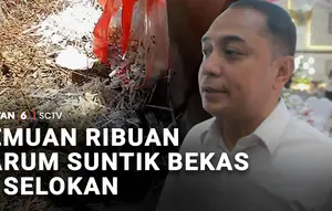 Temuan Ribuan Jarum Suntik Bekas di Selokan