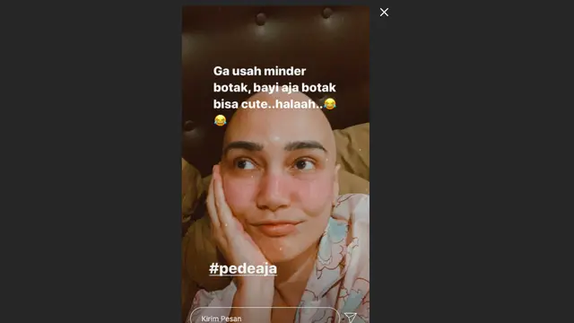 Unggahan Feby Febiola.