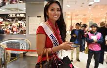 Aksi Chintya Fabiola dan kontestan Miss International keliling Tokyo