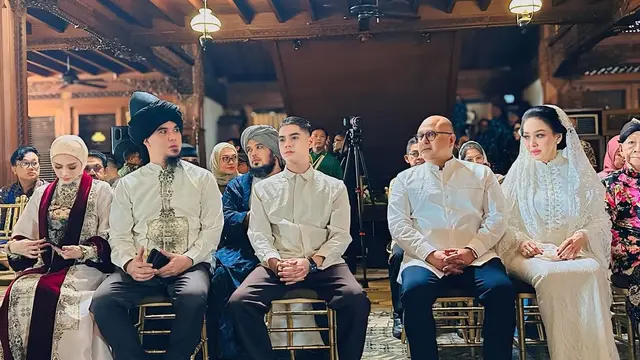 6 Potret Detail Kaftan Mulan Jameela di Pengajian Al Ghazali, Dibalut Outer Mewah