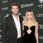 Liam Hemsworth dan Miley Cyrus menghadiri premier Avengers: Endgame di Los Angeles Convention Center, Amerika Serikat, 23 April 2019. (JESSE GRANT / GETTY IMAGES NORTH AMERICA / AFP)