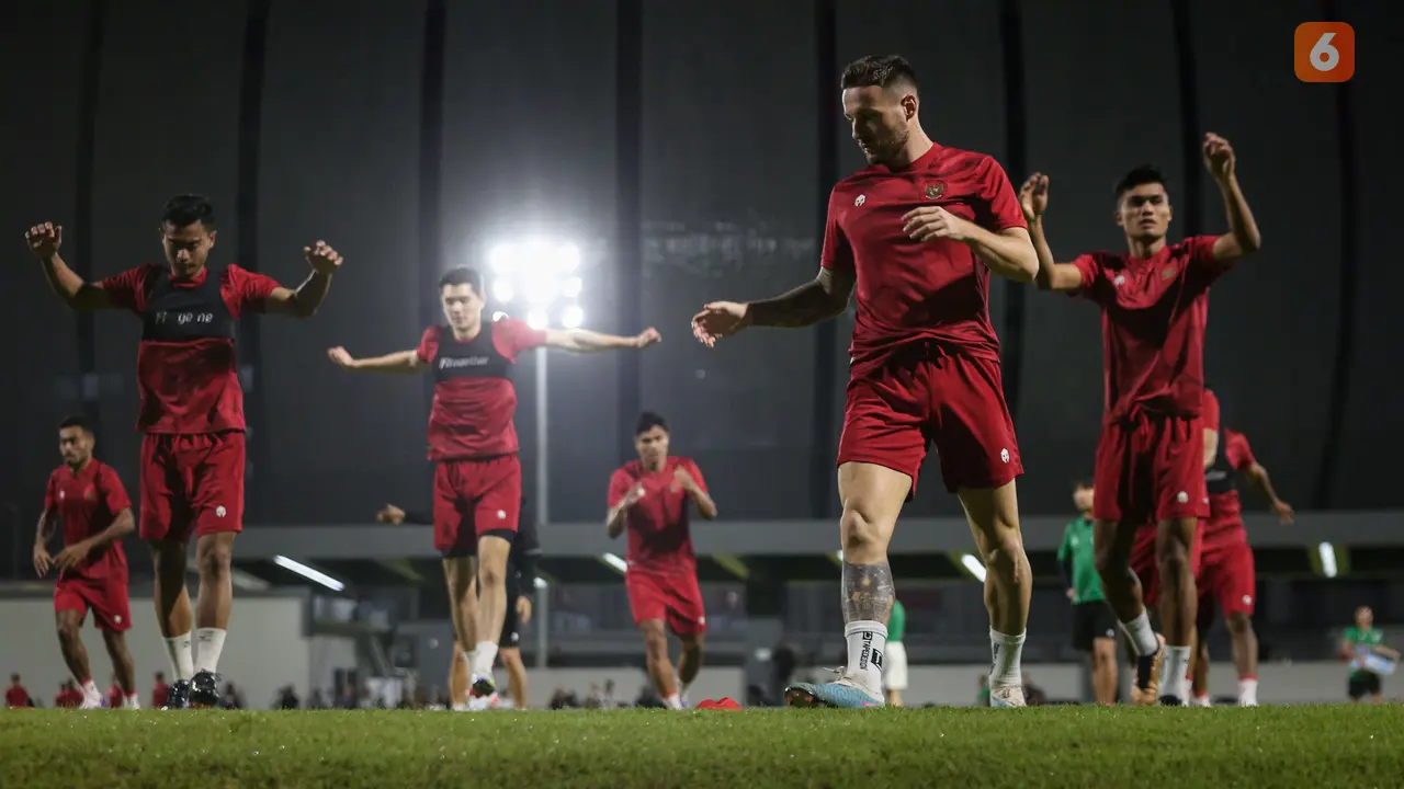 Latihan Timnas Indonesia Menjelang Laga FIFA Matchday Melawan Burundi