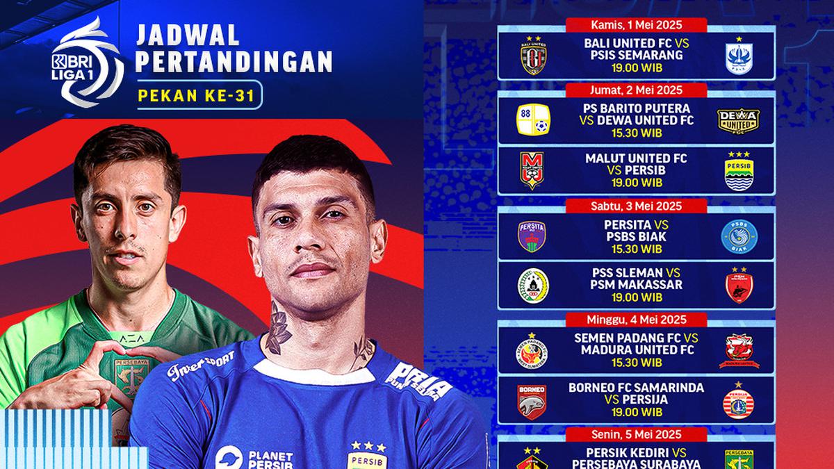 Saksikan! BRI Liga 1 Minggu ke-31: Cek Jadwal dan Linknya di Vidio