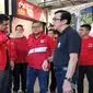 Sekjen PDI Perjuangan Hasto Kristiyanto bersama Wali Kota Medan Bobby Nasution dan Menkumham Yasonna Laoly (Istimewa)