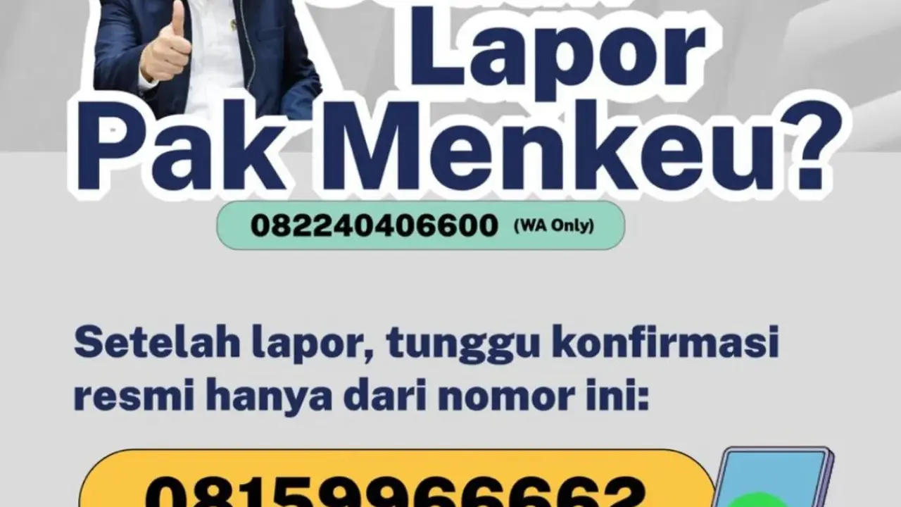 Lapor Pak Menkeu