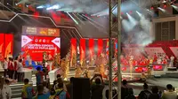 Pembukaan pertandingan ekshibisi dari cabang olahraga esports pada PON XX Papua 2021 (Liputan6.com/Yuslianson)
