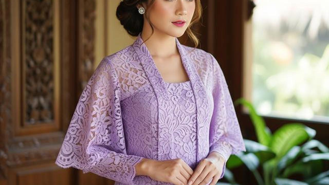 8 Model Kebaya Soft Ungu Terbaru 2026, Gaya Anak Bungsu Tommy Soeharto Curi Perhatian