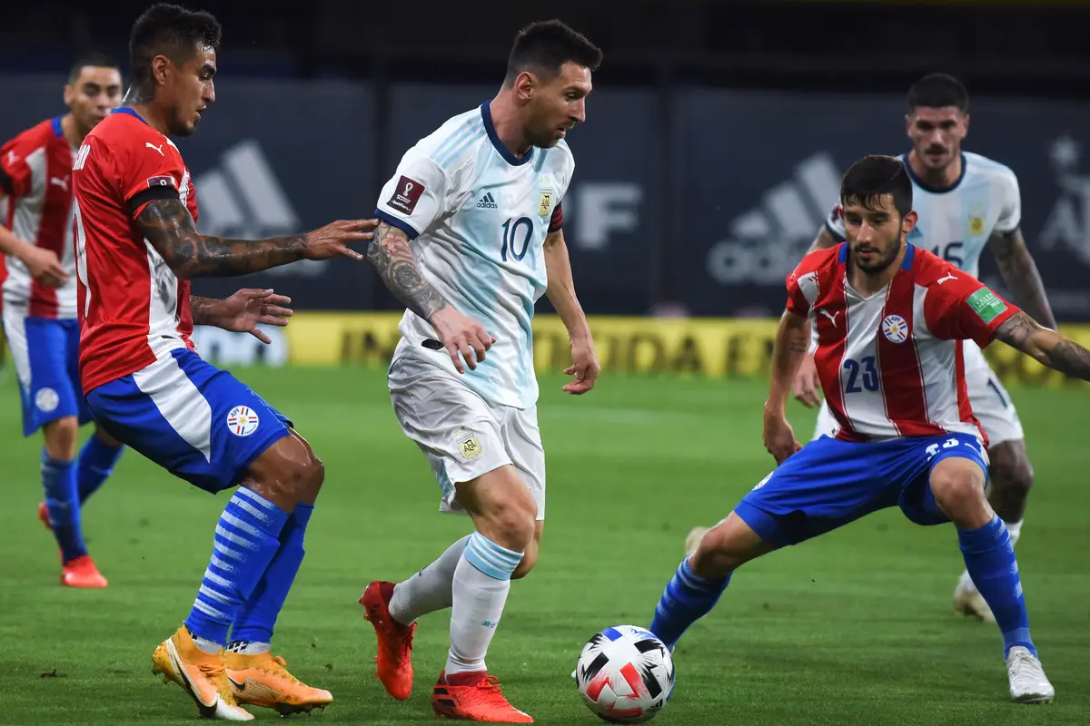 Penyerang Timnas Argentina, Lionel Messi.