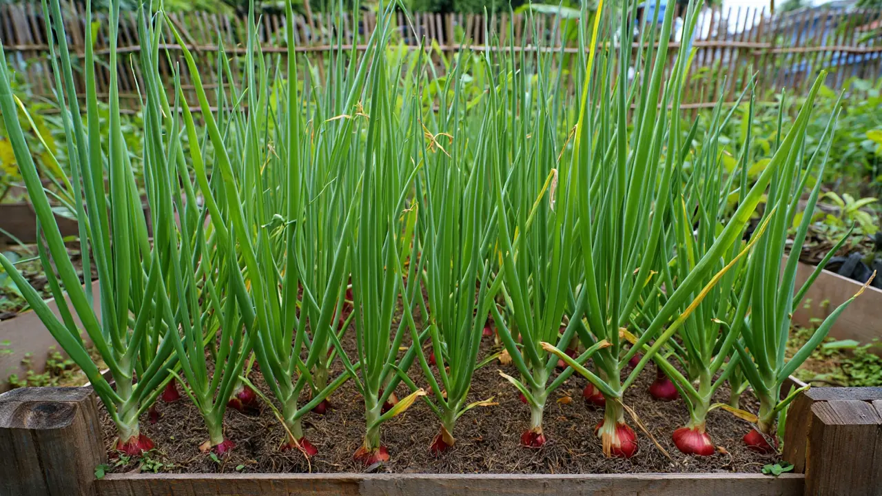 Kebun Bawang Merah 2×2 m di Halaman Belakang Rumah (Foto: Reve Art AI)