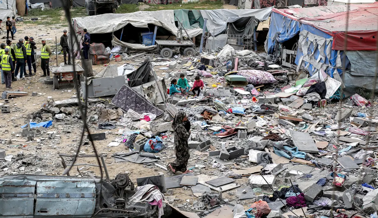 Data Kementerian Kesehatan, dari 1.163 orang yang tewas di Gaza, 97 diantaranya dalam 24 jam terakhir. (Eyad BABA/AFP)
