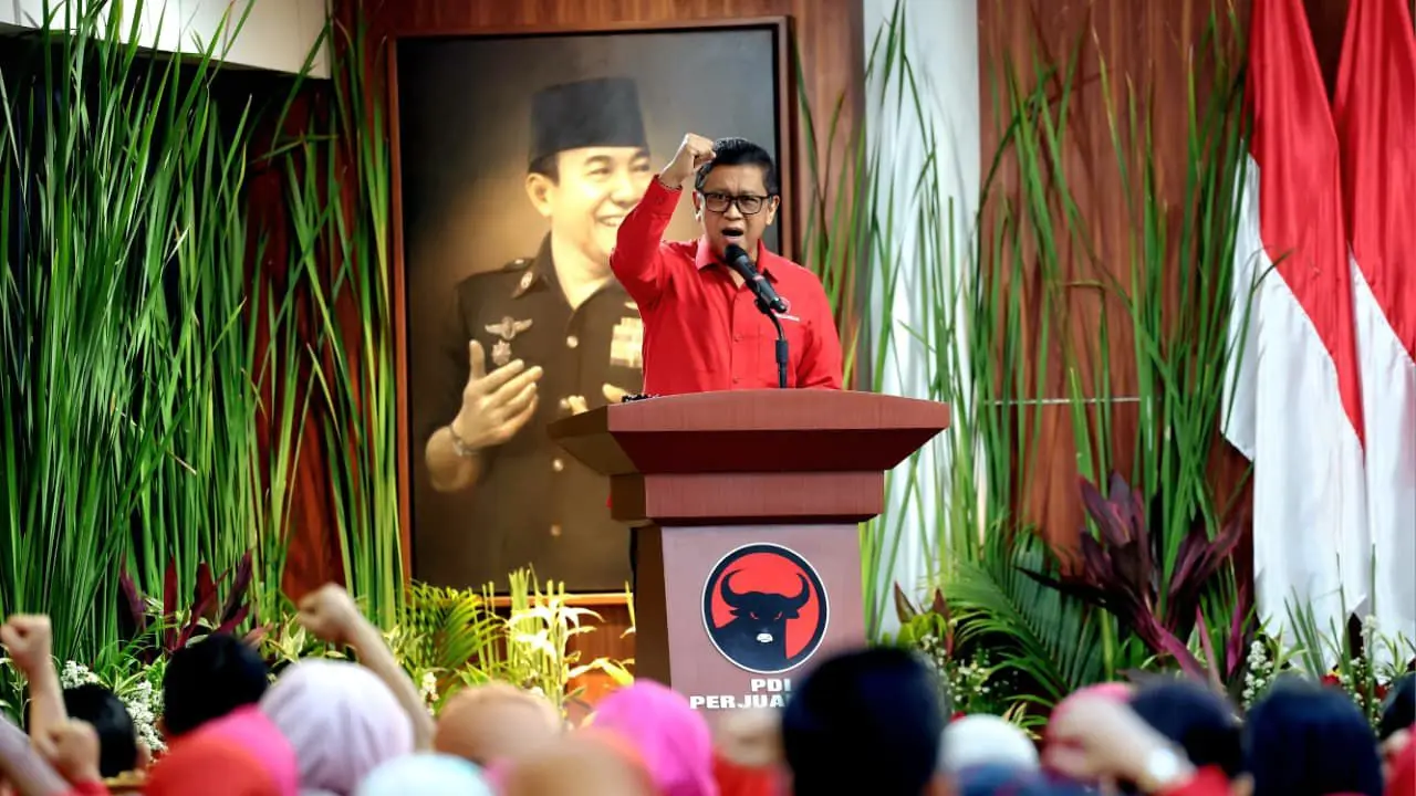Sekretaris Jenderal DPP PDIP Hasto Kristiyanto dalam Seminar Nasional dengan mengangkat tema 'Seluruh Rakyat Berhak Sehat' di Sekolah Partai Lenteng Agung, Jakarta Selatan, Rabu (17/9/2025) (Istimewa)