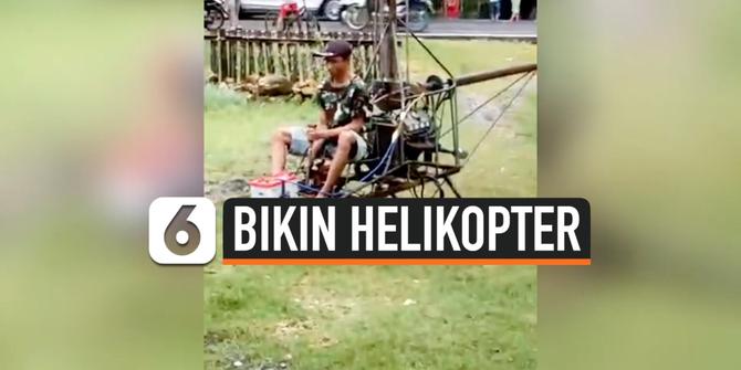 VIDEO: Tukang Las Bikin Helikopter dari Rongsokan Besi Bekas