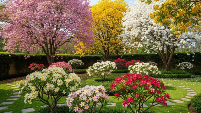 Kombinasi Bunga dan Tanaman Hias untuk Kebun Rumah yang Cantik (Image by Gemini AI)