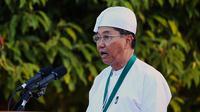 Penjabat Presiden Myanmar Myint Swe meninggal di usia 74 tahun pada Kamis (7/8/2025) pagi. (Dok. AP)