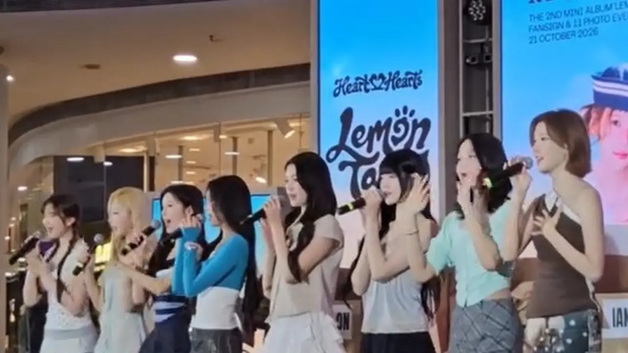 Hearts2Hearts Sapa Penggemar Lewat Public Fansign Lemon Tang di Jakarta