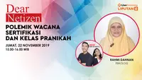 Saksikan Dear Netizen: Polemik Wacana Sertifikasi dan Kelas Pranikah