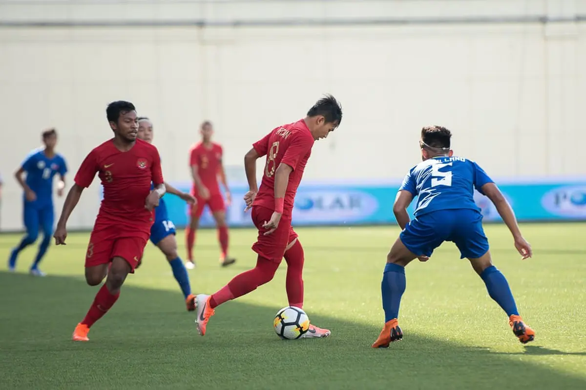 Timnas Indonesia U-23 Vs Filipina U-23 di Stadion Jalan Besar, Singapura, Minggu (9/6/2019).