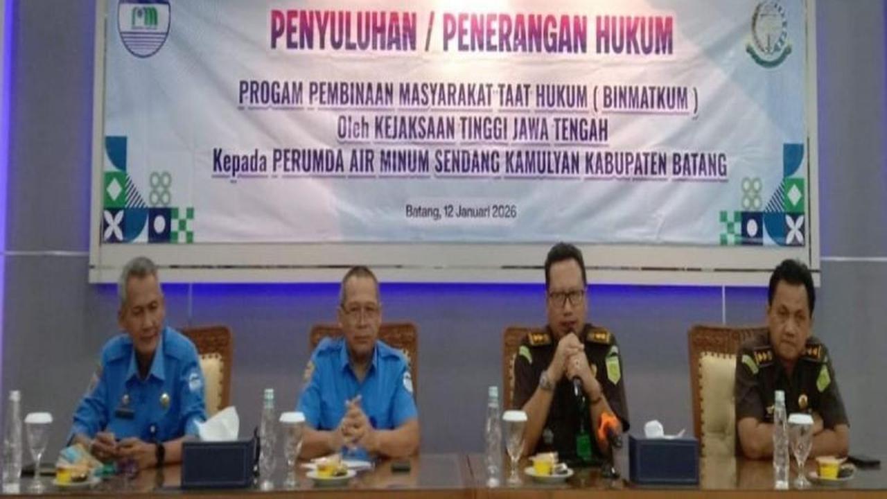 PDAM Batang Gandeng Kejati Jateng, Perkuat Edukasi Anti Korupsi Pegawai