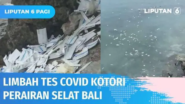 VIDEO: Limbah Tes Antigen Selimuti Perairan Selat Bali, Satgas Sidak Gerai Rapid Tes