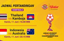 Live Streaming Babak Semifinal ASEAN U19 Boys Championship 2026 (AFF U19) di Vidio