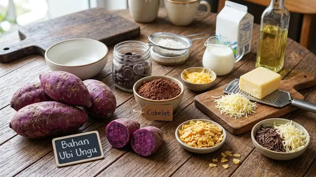 Resep Ubi Ungu Cokelat Keju