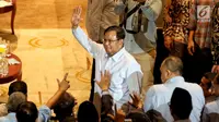 Capres no urut 02 Prabowo Subianto saat menghadiri deklarasi  Aliansi Pengusaha Nasional di Djakarta Teater, Jakarta, Kamis (21/3). Sebanyak 1.000 pengusaha dari 34 provinsi berkumpul mendukung Prabowo-Sandi pada Pilpres 2019. (Liputan6.com/Johan Tallo)