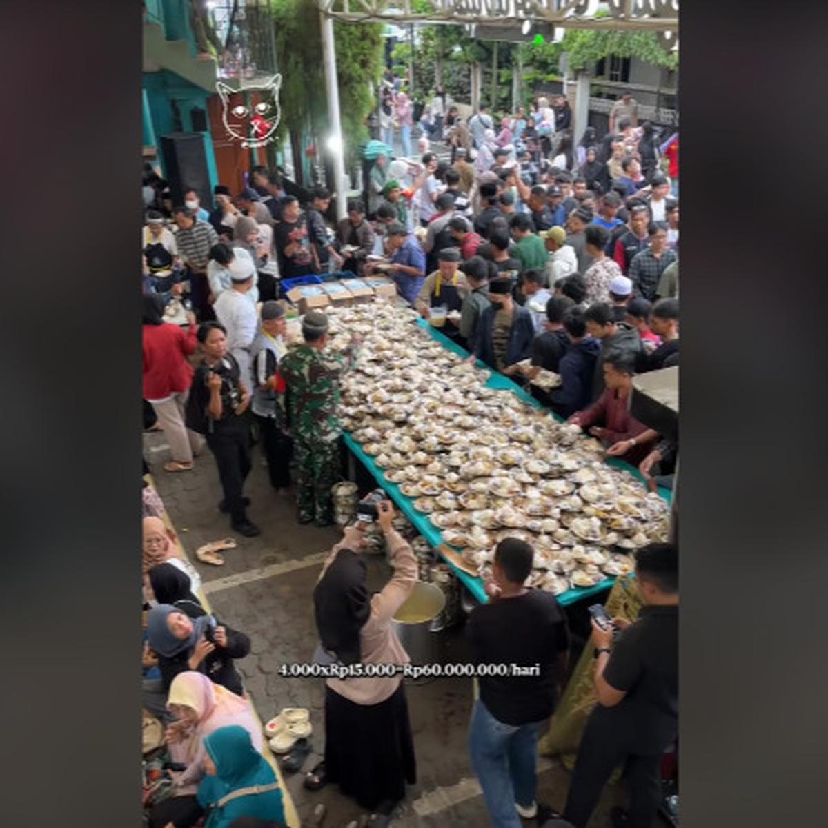 Bukan dari APBN, Bukber Gratis di Masjid ini Tiap Hari Habiskan Dana Rp60 Juta Lebih