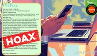 Pesan Berantai Hoaks yang Sempat Viral, Simak Daftarnya