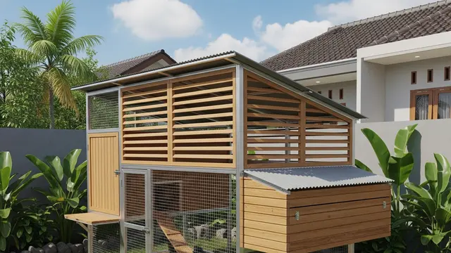 9 Desain Kandang Ayam Rangka Baja Ringan Kombinasi Kayu, Solusi Modern dan Kuat