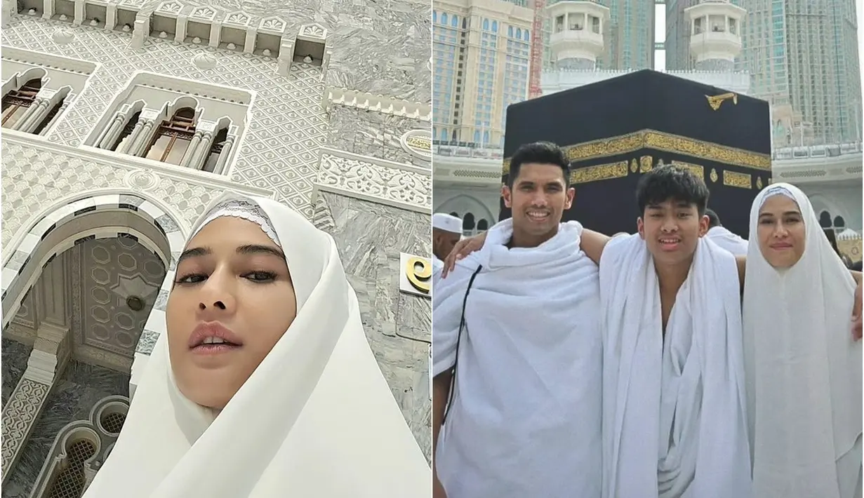 Potret Dian Sastrowardoyo Umrah Bareng Keluarga (Sumber: Instagram/therealdisastr)