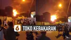 Beredar video sebuah toko plastik terbakar. Belum diketahui persis penyebab terjadinya kebakaran.