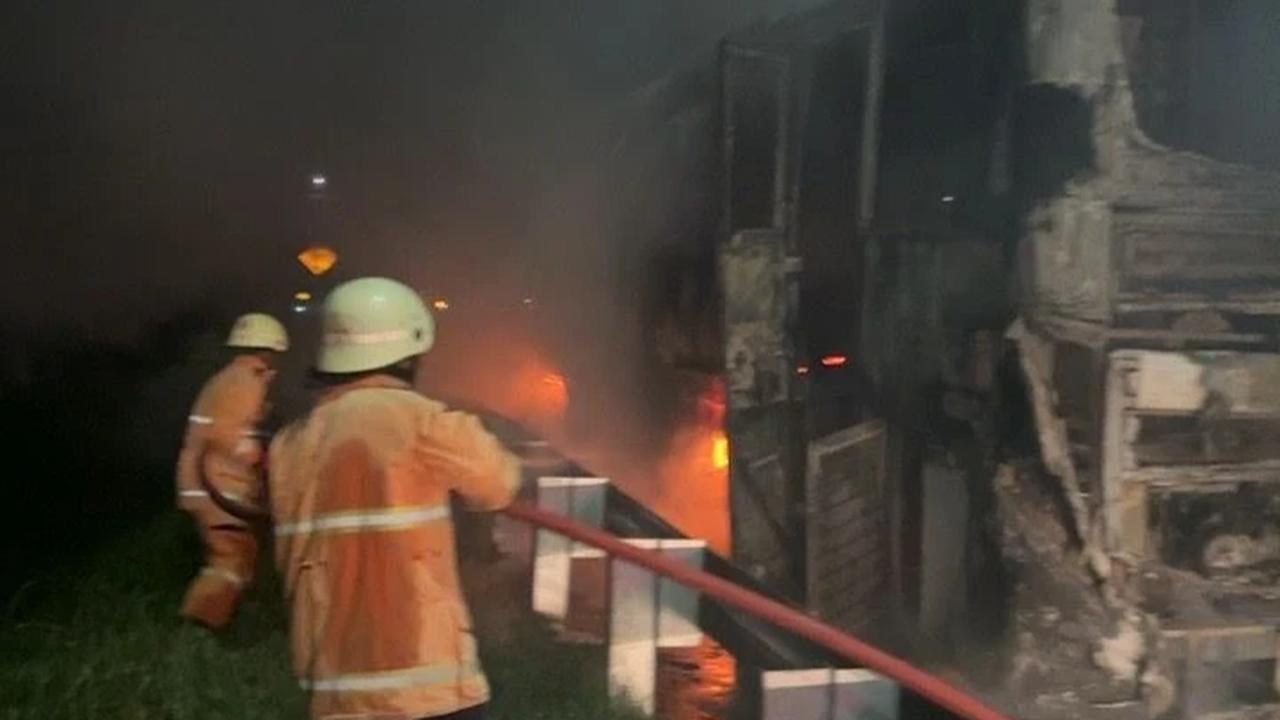 Kronologi Bus Rosalia Indah Terbakar di Tol Solo-Ngawi